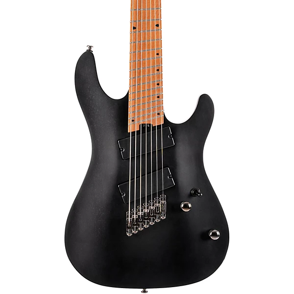 KX307MSOP KX Series Multi Scale 7 String Electric Guitar Open Pore Black