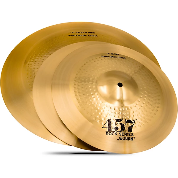 Wuhan 457 3 Piece Rock Cymbal Pack