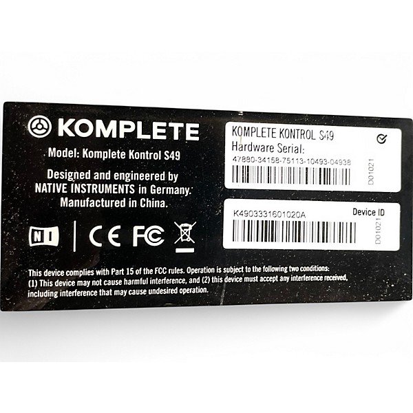 Native Instruments Used Native Instruments Komplete Kontrol A49 MIDI Controller