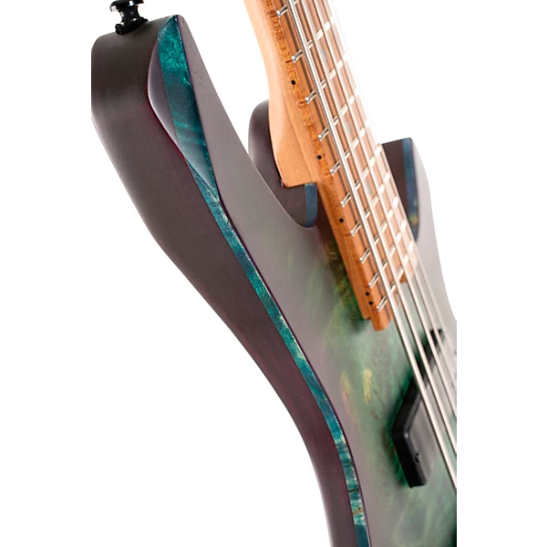 Space 5 Headless 5 String Electric Bass Star Dust Green