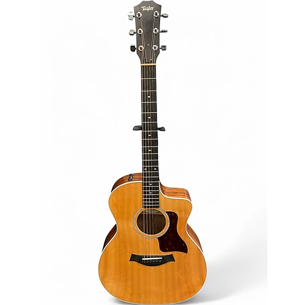 Taylor Used Taylor 214CE Deluxe Natural Acoustic Electric Guitar