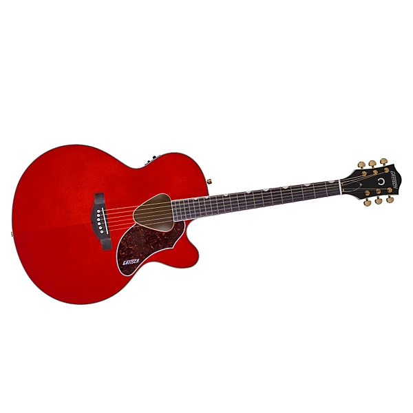 Gretsch Guitars G5022CE Rancher Jumbo Cutaway Acoustic Electric Guitar Western Orange Stain Rosewood Fretboard