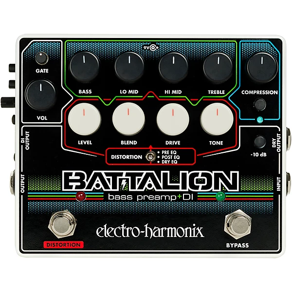 Electro Harmonix Battalion Bass Preamp and DI Pedal