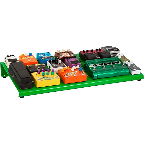 Green Aluminum Pedal Board XL w Carry Bag