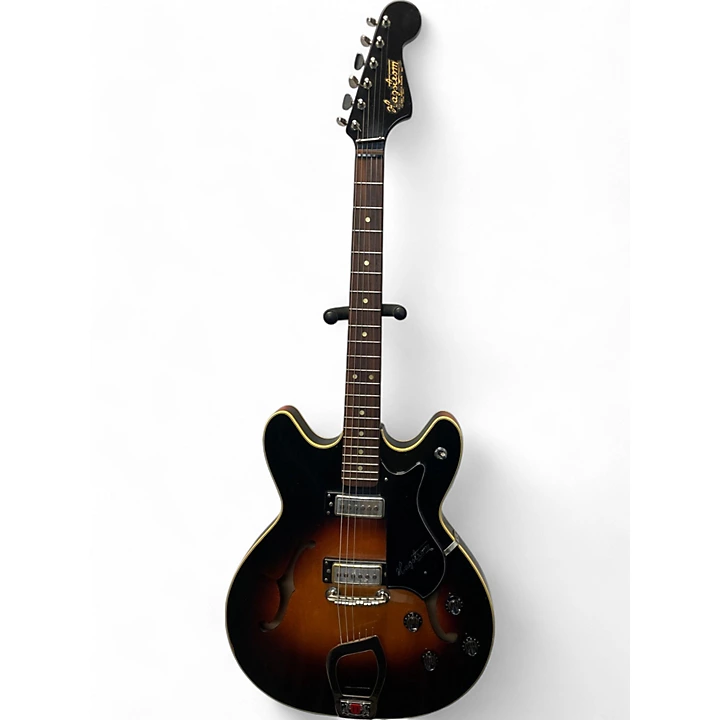 Vintage 1966 Hagstrom Viking V 1 Sunburst Hollow Body Electric Guitar