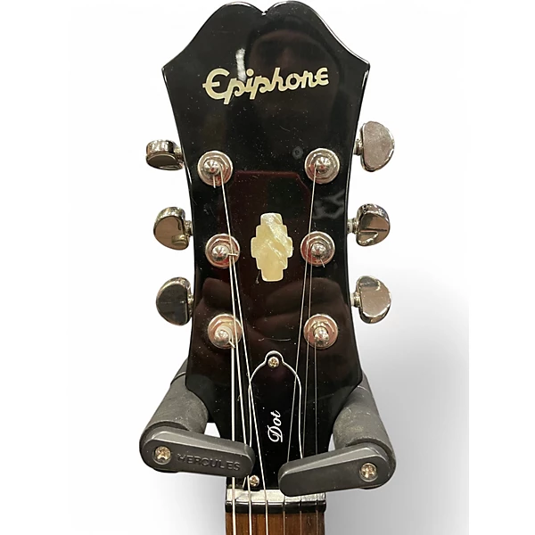Epiphone Used Epiphone Dot Ebony Hollow Body Electric Guitar