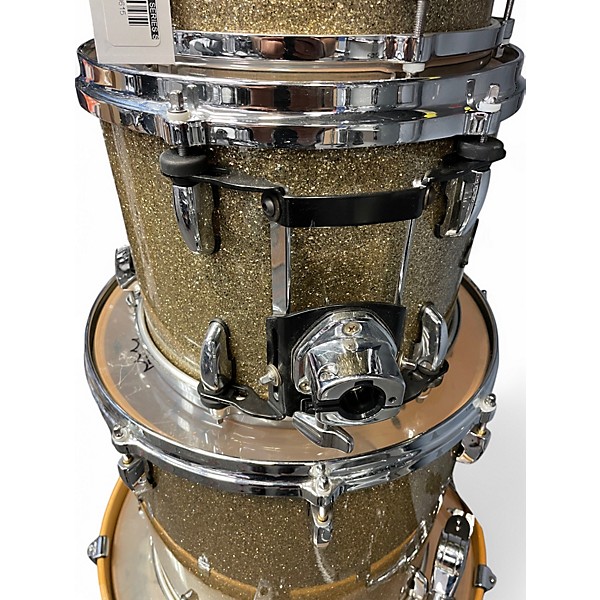 Pearl Used Pearl 5 Piece Masters MCX Series Silver Sparkle Drum Kit.gc