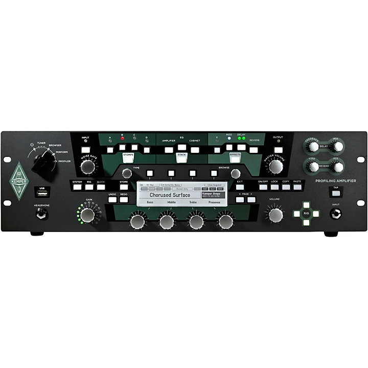 Kemper Profiler PowerRack 600W Class D Profiling Guitar Amp Level 2 Black