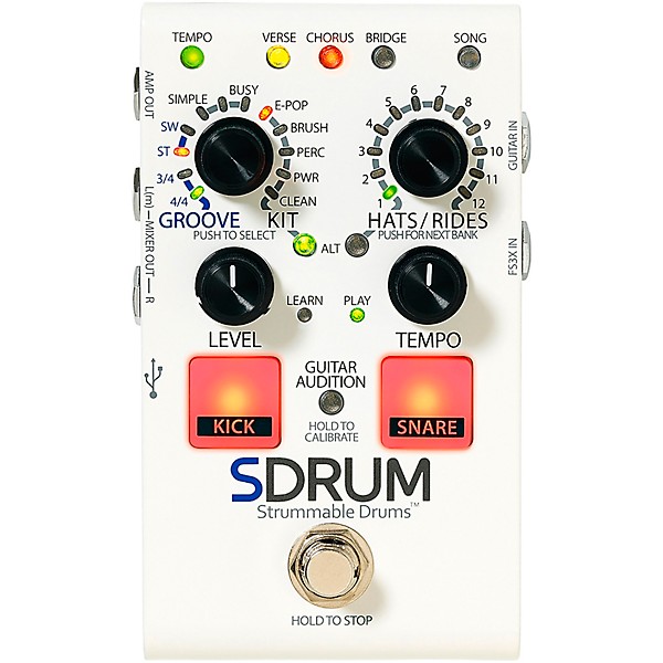DigiTech SDRUM Auto Drummer Pedal with BeatScratch Pads