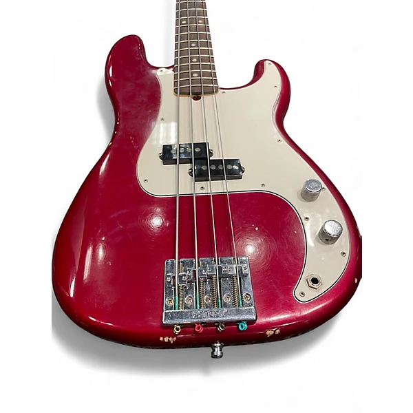 Fender Used 2022 Fender Nate Mendel Signature Precision Bass Candy Apple Red Metallic Electric Bass Guitar.gc