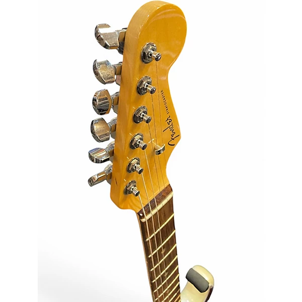 Used Fender American Elite Stratocaster Olympic Pearl Solid Body Electric Guitar