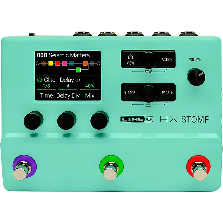 HX Stomp Limited Edition Multi Effects Pedal Seafoam Green