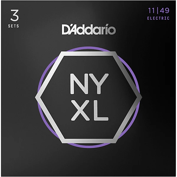 NYXL1149 Medium 3 Pack Electric Guitar Strings