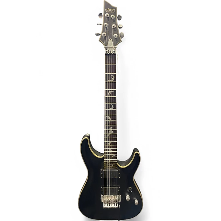 Schecter Guitar Research Used Schecter Guitar Research Damien Platinum Trans Black Solid Body Electric Guitar.gc