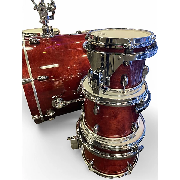 Gretsch Drums Used Gretsch Drums 6 Piece CATALINA BIRCH Red Drum Kit.gc