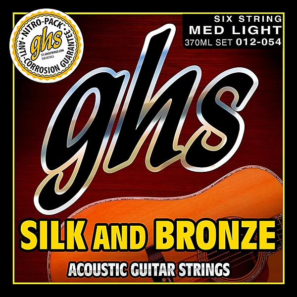 Silk Phospor Bronze Light Acoustic Guitar Strings