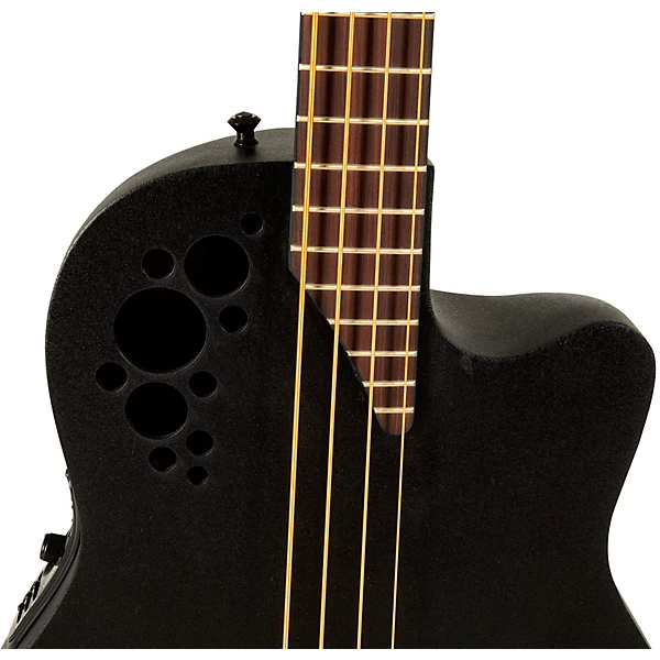 B778TX 5 G Pro Series Elite TX Mid Depth Acoustic Electric Bass Guitar Textured Black