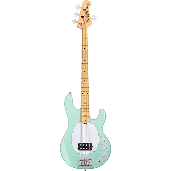 Sterling by Music Man S.U.B. StingRay RAY4 Maple Fingerboard Electric Bass Guitar Mint Green White Pickguard