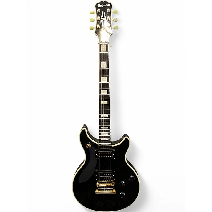 Epiphone Used Epiphone Limited Edition Tak Matsumoto DC Custom Black Solid Body Electric Guitar
