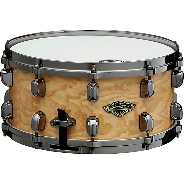 Starclassic Walnut Birch Snare Drum With Black Nickel Hardware