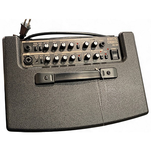 Used Roland AC60 60W 2X6.5 Acoustic Guitar Combo Amp