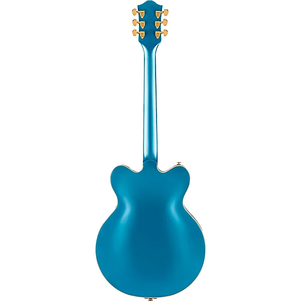 Streamliner Cat Eye Limited Edition Center Block Electric Guitar With Bigsby Gold Hardware Riviera Blue