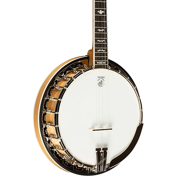 White Lotus Left Handed 5 String Resonator Banjo