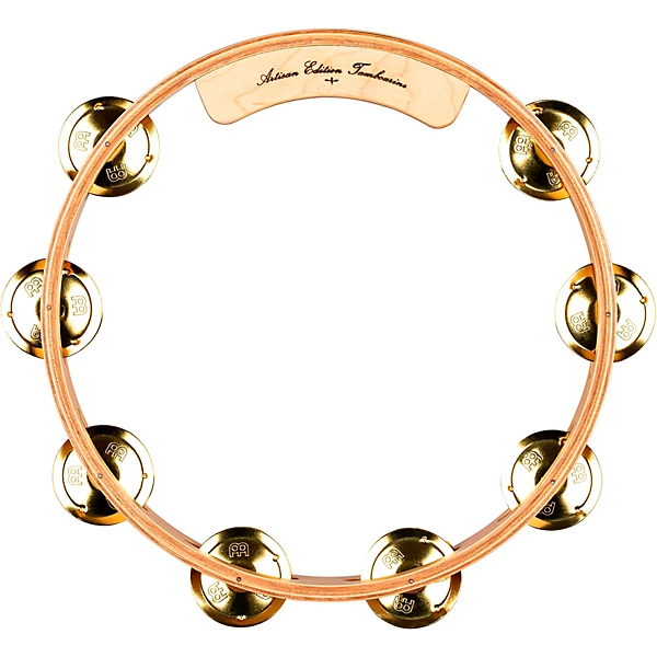 MEINL Artisan Edition Tambourine Single Row Brass Jingles 10 in.
