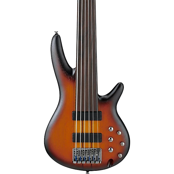 Ibanez Bass Workshop SRF706 6 String Electric Bass Flat Brown Burst