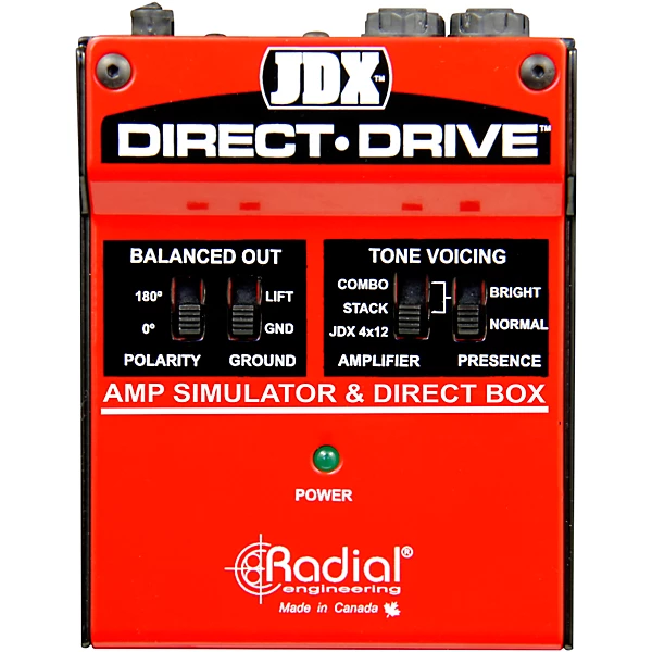 JDX Direct Drive Amp Simulator and DI Box Guitar Effects