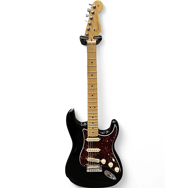 Used Fender American Standard Stratocaster Black Solid Body Electric Guitar