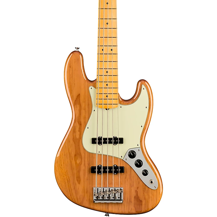American Professional II Jazz Bass V Roasted Pine Natural