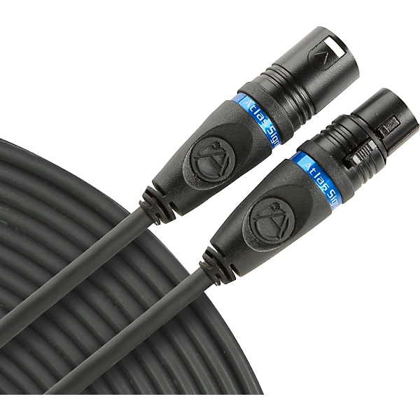 Atlas XLR Signal Mic Cable Black 33 ft 10 m