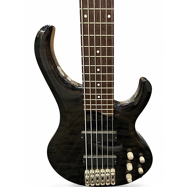 Ibanez Used 2010s Ibanez BTB406 6 String Trans Black Electric Bass Guitar.gc