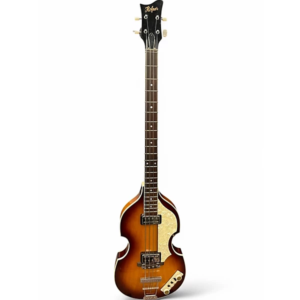 Used Hofner 500/1 Contemporary Violin 2 Tone Sunburst Electric Bass Guitar