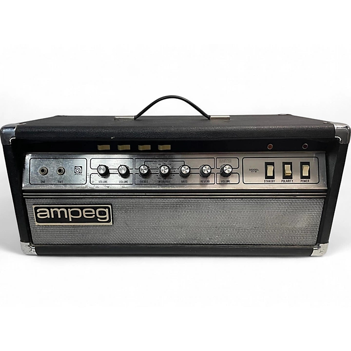 Vintage 1977 Ampeg V2 2 CHANNEL 60 WATT HEAD Tube Guitar Amp Head