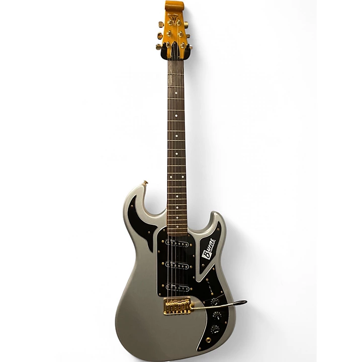 Used Burns london club series Silver Solid Body Electric Guitar
