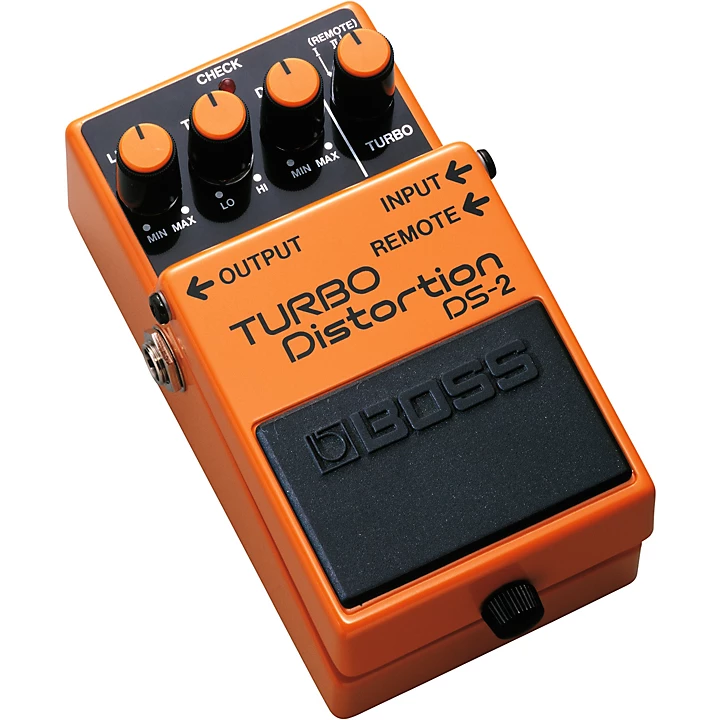 BOSS DS 2 Turbo Distortion Pedal with Remote Jack Level 1