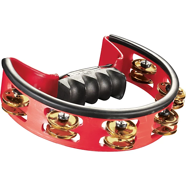 Pearl Ultra Grip Brass Tambourine Red