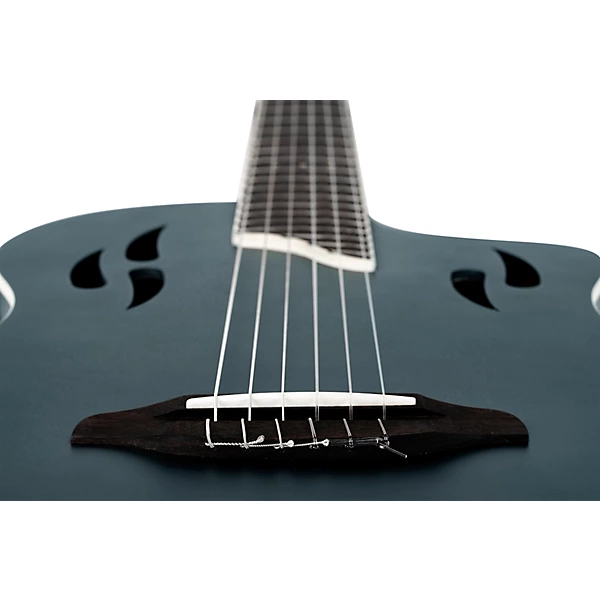 Ortega RTPSTD Nylon String Acoustic Electric Guitar Satin Black