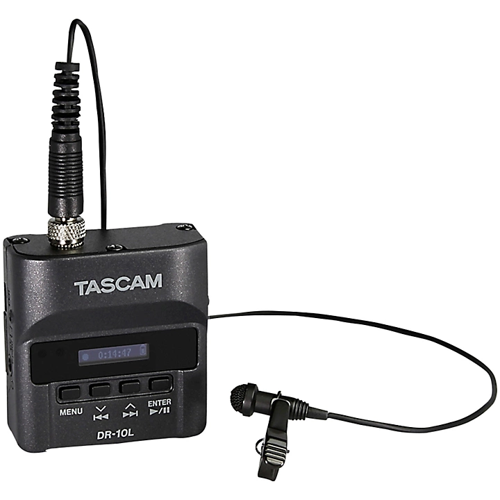 TASCAM DR 10L Digital Audio Recorder With Lavalier Microphone Level 2