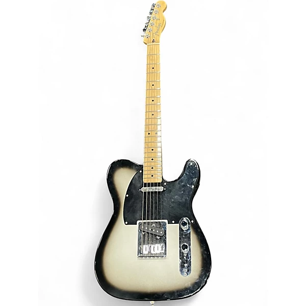 Used Fender Player Telecaster Black and Silver Solid Body Electric Guitar