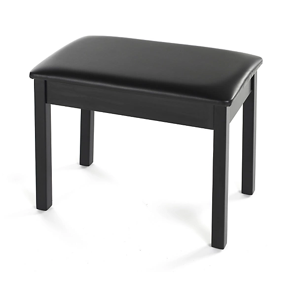 BB1 Padded Piano Bench Black Wood