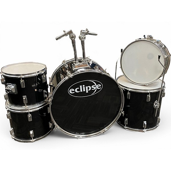 Eclipse Used Eclipse 4 Piece Black 100 Black Drum Kit.gc