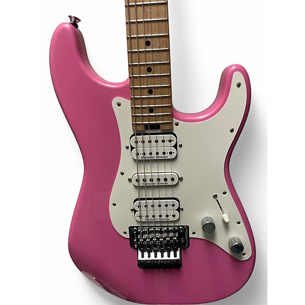 Used Charvel SOCAL HSH FR PLATINUM PINK Solid Body Electric Guitar