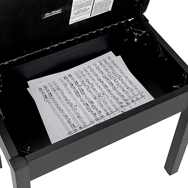 KB8902 Flip Top Keyboard Bench Black