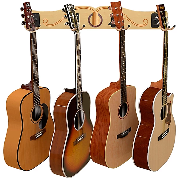 Pro File Wall Mounted 4 Guitar Hanger