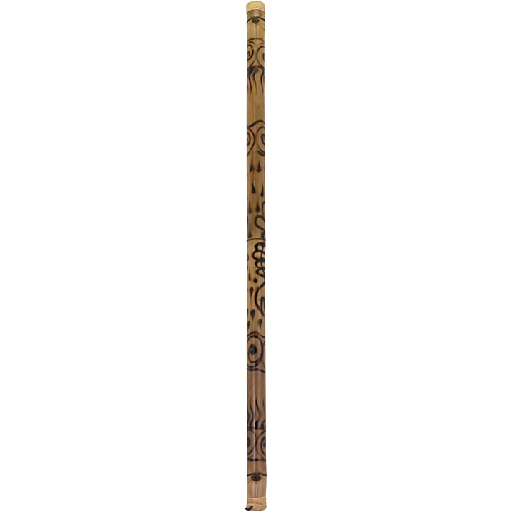 60 in Bamboo Rainstick in Hand Painted Rhythm Water Finish