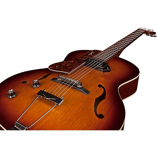 Left Handed 5th Avenue Kingpin P90 ElectrIc Guitar Cognac Burst