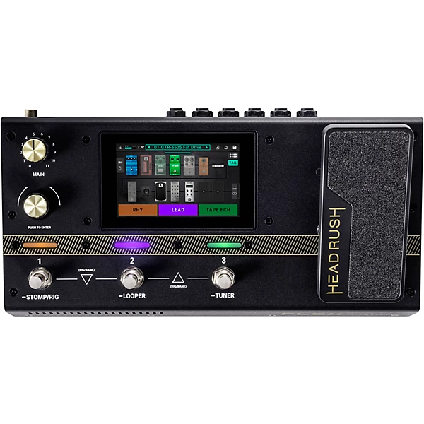 HeadRush Flex Prime Guitar Multi Effects Processor Amp Modeler Pedal Level 1 Black M13964004001000.gc